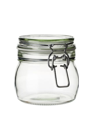 Korken Cam Kilitli Kavanoz 0,5 Lt Saydam