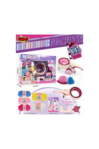 Oyuncak Bere Atkı Örme Makinesi Full Set Çocuklar İçin Yaratıcı Örgü Tasarım Seti