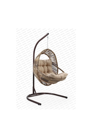 Capri Swing Nobel Tekli Rattan Bahçe Balkon Salıncağı 001