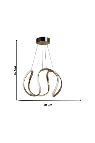 Nova Modern Krom Led Avize Modern Salon & Oturma Odası Gri Gri