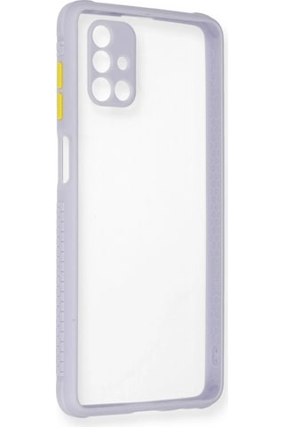 Newface - 233 - Samsung Galaxy M51 Kılıf Miami Şeffaf Silikon - Kmrsfres - - Lila
