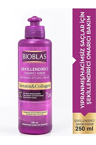 Bioblas Collagen Ve Keratin Dökülme Karşıtı Durulanmayan Saç Kremi 250 Ml Yeni Ambalaj