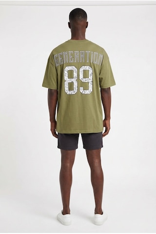 Blow Up Future Gen 89 Haki Oversize Erkek T-shirt 141535 Siyah