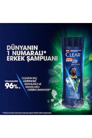 Clear Men Kepeğe Karşı Etkili Şampuan Vinicius Júnior 350 Ml Beyaz