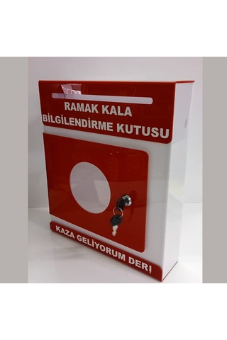 Kırmızı Pleksi A-4 Ramak Kala Kutusu