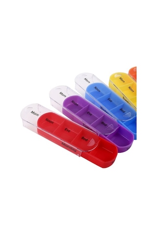 Novahub Taşınabilir 7 Bölme İlaç Organizatörü - Siyah/kahverengi Pu Deri, Vitamin Ve Haplar İçin Diğer