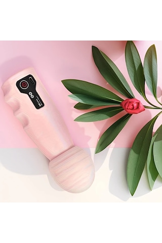 Elmpaly Pembe Taşınabilir Mini Elektrikli Masaj Aleti Usb Şarjlı 4 Hız Ayarlı Pembe