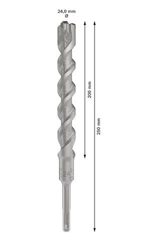 Bosch 1x Pro Sds Plus-5x Kırıcı Delici Delme Ucu Donatılı Beton, Beton, Ø 24,00 Mm, Professional Aksesuar Kırıcı Delici