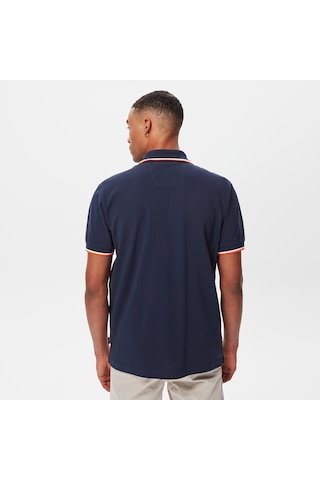 Nautica Erkek Lacivert Classic Fit Kısa Kollu Polo Renk Bloklu K35428t Lacivert