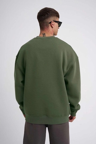 Mbb E-ticaret Erkek Bisikilet Yaka 3 İplik Pamuklu Sweatshirt - Haki