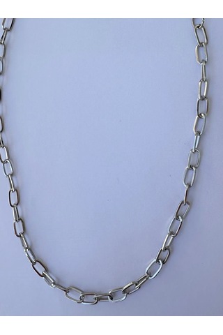 Gümüş Rengi Hip Hop Zincir Kolye Unisex Zincir Kolye Pytkznck0y26