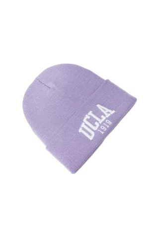 Ucla Lanıta Lila Bere Nakışlı - Unisex Bere Lila