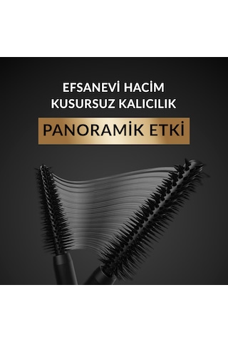 Volume Ultra Black Lash Magnifier Maskara 13 Ml Panoramik Yelpaze Etkili, Kömür Karası Suya Dayanıklı Maskara 000 Black