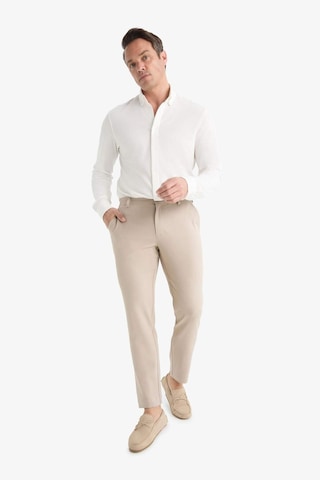 Defacto Tailored Fit Düz Paça Her Yöne Esneyen Pantolon C7508ax25aubg766 Bej
