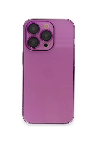 Newface - 76 - iPhone Uyumlu 13 Pro Max Kılıf Armada Lensli Kapak - Csmo-tex - - Mor