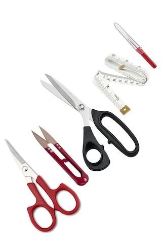 Plastik Saplı Sol El 8 No 20.32 Cm Kumaş Kesim Makası Set Jpt-8