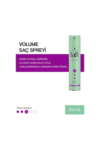 Taft True Volume Ekstra Hacim Veren Sprey 2 x 250 ML