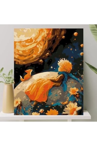 Sayılarla Boyama Tuval Seti - 40x50 Cm Küçük Prens