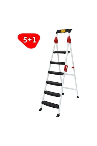 Master 504362 Premium Profil Merdiven 5+1 Basamak 127cm