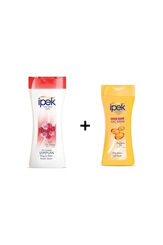 İpek Gül Uv Filtresi 2'si 1 Arada Şampuan 450 Ml +ipek Saç Kremi
