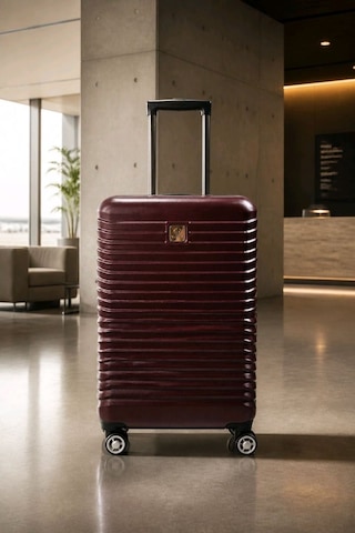 Albatros Monalisa Home Nippon Lüks Bordo Renk Orta Boy Valiz Mavi - Siyah