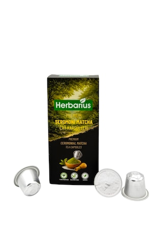 Herbarius Premium Seromoni Matcha Çayı Kapsülü Nespresso Uyumlu 10'lu