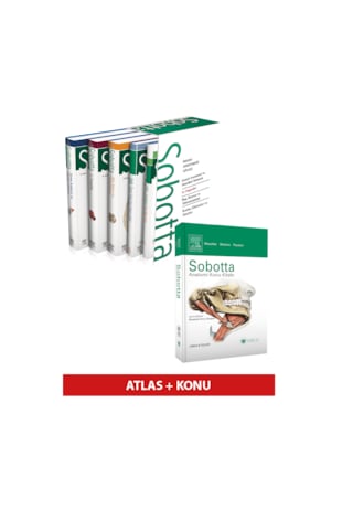 Sobotta Anatomi Atlası 4 Cilt Set 13. En Son Türkçe Baskı + Sobotta Konu Kitabı