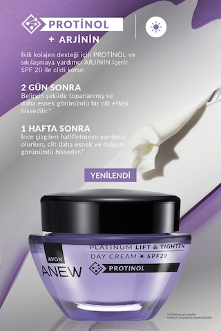 Avon Anew Platinum Lift & Tighten Gece Ve Gündüz Krem Seti