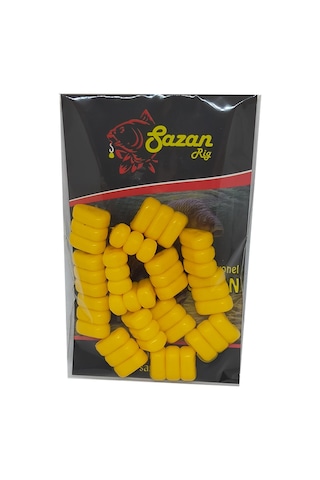 Sazan Yemi Sarı 3 Lü Yüzen Mısır Boncuk( Dar Delik)