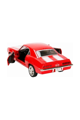 1:32 Rmz City Alman Klasikleri Serisi Die Cast Çek Bırak Model Araba - Kırmızı 1969 Chevrolet Camaro