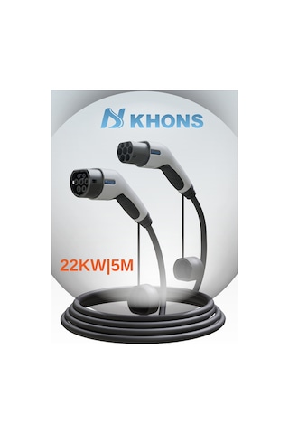 Khons Tip-2 Elektrikli Araç Şarj Kablosu 5 M