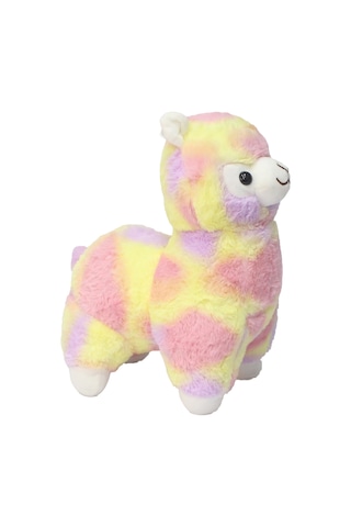Lama Peluş Oyuncak 35 Cm Sarı-Pembe