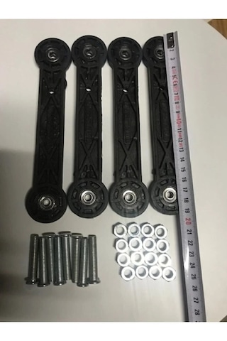 19 Cm Beşik Sallama Aparatı - 4 Adet, 1 Takım Gönderimli Delık Arası 15,5 Cm Siyah 19 Cm Beşik Sallama Aparatı - 4 Adet, 1 Takım Gönderimli Delık Arası 15,5 Cm Siyah