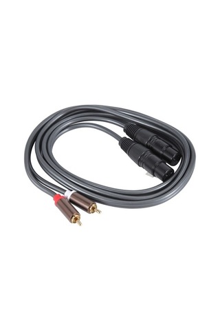 Castleofangels Çift Dişi Xlr - Rca Kablosu, Ağır Hizmet Tipi 2 Xlr Dişi - 2 Rca Erkek Yama Kablosu Hifi