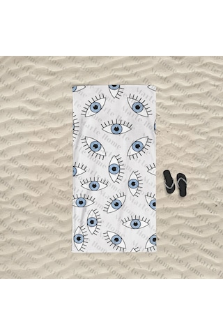 Marte Home Blue Eyes Plaj Havlusu Marte Home Blue Eyes Plaj Havlusu