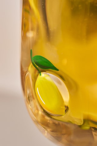 Karaca Desenli Kadeh 390 Ml Sarı