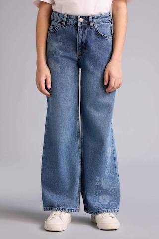 Defacto Kız Çocuk Straight Wide Jean Pantolon G7740a826spnm34 Mavi-nm34