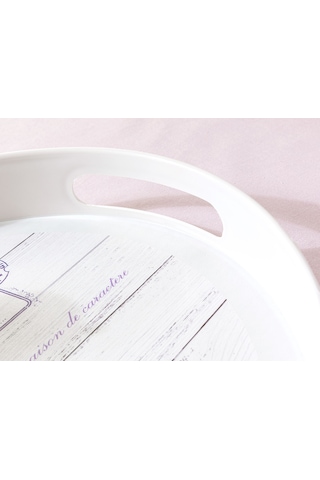 Madame Coco Lavander Oval Tepsi 1kteps179143x30cm-beyaz