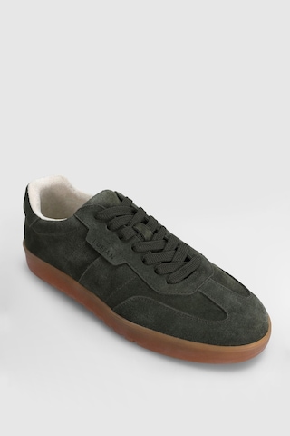 Lufian Pele Erkek Deri Sneaker Ayakkabı Haki Haki 112230232100630 Haki
