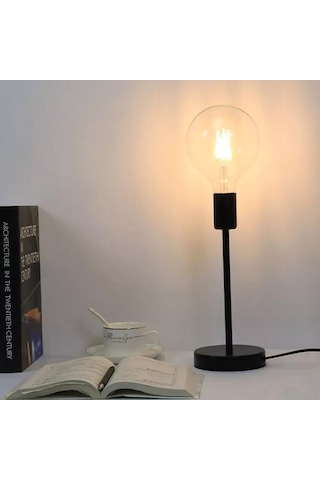 SimaAvize Modern Abajur Siyah