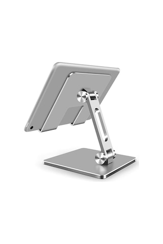 Ally MT134 Alüminyum Masaüstü Ayarlanabilir Tablet Tutucu Masa Standı Gümüş