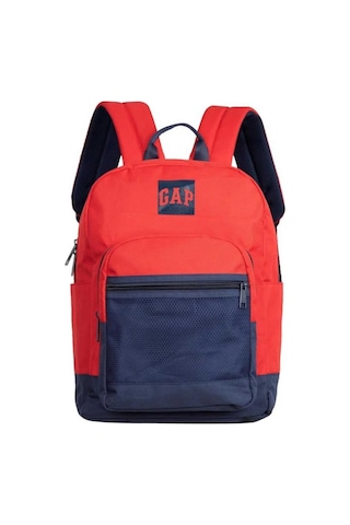 Kırmızı - Lacivert Unisex Çocuk Gap Çift Bölmeli Sırt Çantası 03398
