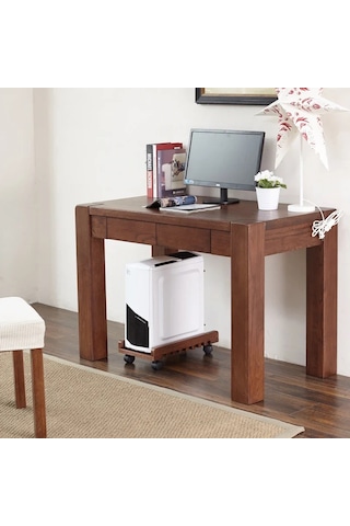 Tekerlekli Bilgisayar Kasası Standı (PC Kasası Ve Masa Hariç) Kahverengi