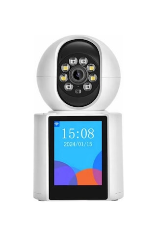 Apricot Ekranlı Akıllı Bebek Kamerası Görüntülü ve Sesli Görüşme Yapan Wi-fi Ip Güvenlik Kamerası
