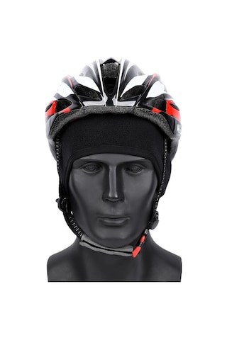 Trendooze Bisiklet Sıcak Şapka Açık Spor Rüzgar Geçirmez Kask Siyah, Termal Yalıtım Teknolojisi Siyah