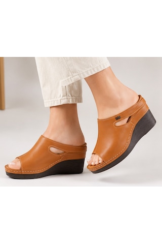 N Napa Shoe Np.1001.taba.deri Terlik