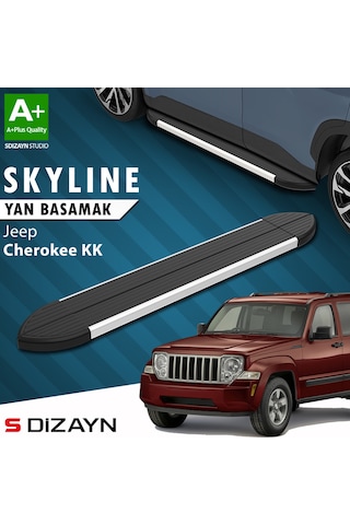 S-dizayn Jeep Cherokee Kk Skyline Aluminyum Yan Basamak 153 Cm 2008-2012 A+ Kalite