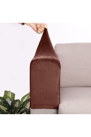 Geeksen Kumaş Koltuk Dirsek Koruması, Silver Fox Yünü, Elastik, Kalın, Kaymazsız, Ev Dekoru, Evcil Konfor, Ev Kullanıma Uygun, Genel Boyut, Krem Rengi DiğER