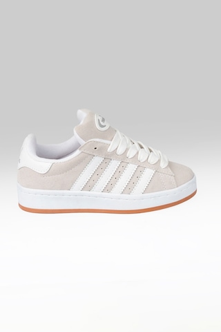 Twigs Tw Tonny White Cmps Unisex Bağcıklı Ortopedik Spor Sneaker Ayakkabı Gri-beyaz Çizgi