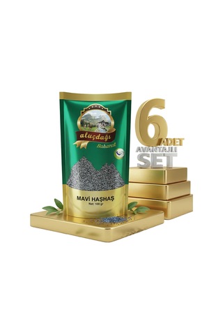 Aluçdağı Mavi Haşhaş 6x100 Gr